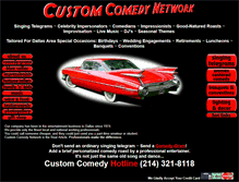 Tablet Screenshot of customcomedy.net